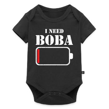 Boba Milktea Lover Bubble Tea Lifestyle Gesche - Baby Premium short-sleeve bodysuit - black - Front