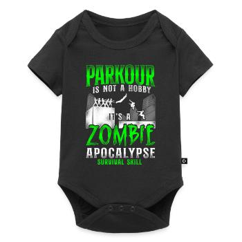 Parkour Free Running Traceur - Baby Premium short-sleeve bodysuit - black - Front