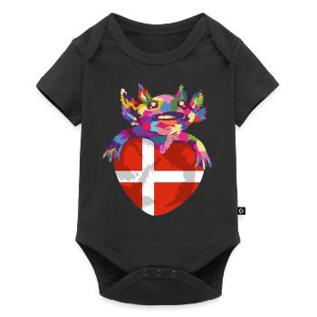 Danemark Drapeau Scandinavie Drapeau danois Voyage - Body à manches courtes Premium Bébé - noir - Devant