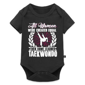 TKD Korean Martial Arts Tae Kwon - Baby Premium Kurzarmbody - Schwarz - Vorne
