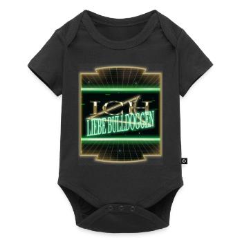 quote birthday gift idea bloodhound - Baby Premium short-sleeve bodysuit - black - Front