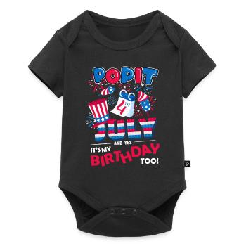 It's July 4th and yes, it's my birthday. - Baby Premium short-sleeve bodysuit - black - Front
