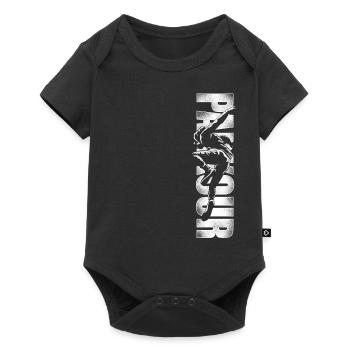 Parkour Free Running Traceur - Baby Premium short-sleeve bodysuit - black - Front