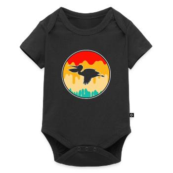 Pelikan Rétro - Body à manches courtes Premium Bébé - noir - Devant
