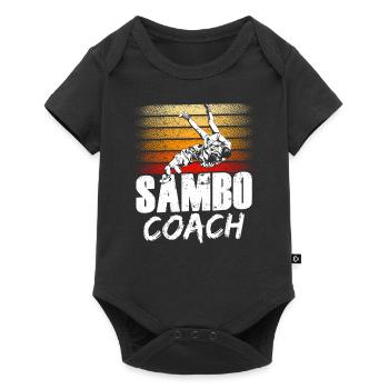 Sambo Trainer Training Martial Arts Martial Arts - Baby Premium short-sleeve bodysuit - black - Front