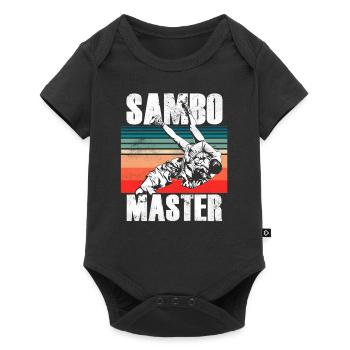 Sambo Master Martial Arts Martial Arts Training - Baby Premium short-sleeve bodysuit - black - Front