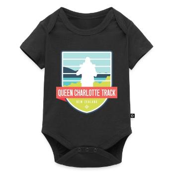 Queen Charlotte Wanderweg - Neuseeland - Baby Premium Kurzarmbody - Schwarz - Vorne