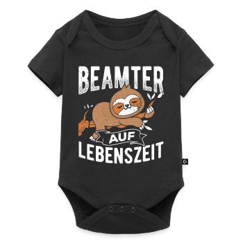 Beamter auf Lebenszeit - Beamter Kaffee Job Gesche - Baby Premium Kurzarmbody - Schwarz - Vorne