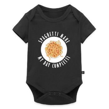 Spaghetti Completti Nudelkoch Spaghetti-Liebhaber - Baby Premium Kurzarmbody - Schwarz - Vorne