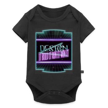christmas tree build artificial christmas vacation - Baby Premium short-sleeve bodysuit - black - Front