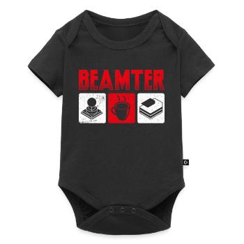 Beamter Beamtin Motiv Verbeamtet Beamter Beruf - Baby Premium Kurzarmbody - Schwarz - Vorne