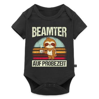 Beamter auf Probezeit - Beamter Kaffee Design Gesc - Baby Premium Kurzarmbody - Schwarz - Vorne