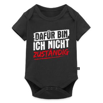 Beamter - Dafür Bin Ich Nicht Zuständig Verbeamtun - Baby Premium Kurzarmbody - Schwarz - Vorne