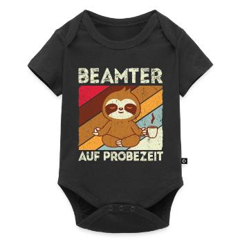 Beamter auf Probezeit - Beamter Kaffee Design Gesc - Baby Premium Kurzarmbody - Schwarz - Vorne