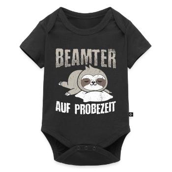Beamter auf Probezeit - Beamter Kaffee Geschenk - Baby Premium Kurzarmbody - Schwarz - Vorne