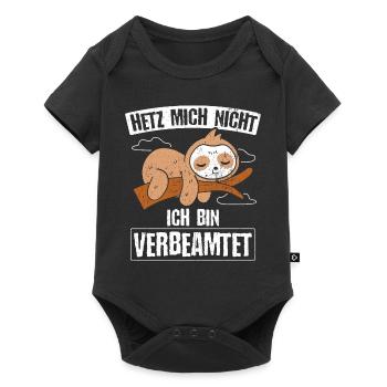 Beamter - Hetz mich nicht ich bin verbeamtet Gesch - Baby Premium Kurzarmbody - Schwarz - Vorne