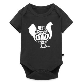 Meilleur papa de poulet de tous les temps Dictons de papa père - Body à manches courtes Premium Bébé - noir - Devant