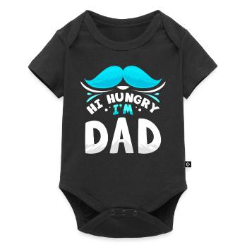Hallo Hungrig Ich Bin Papa Vater Vater Tag Papi - Baby Premium Kurzarmbody - Schwarz - Vorne