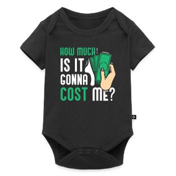 Combien cela va-t-il me coûter ? Papa Papa Père - Body à manches courtes Premium Bébé - noir - Devant