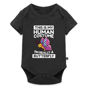 This Is My Human Costume I'm Really A Butterfly - Baby Premium short-sleeve bodysuit - black - Front