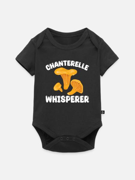 Pfifferling Flüsterer - Baby Premium Kurzarmbody - Schwarz