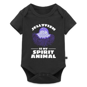 Jellyfish is my spirit Animal Jellyfish - Baby Premium short-sleeve bodysuit - black - Front