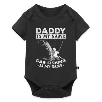 Garfish Daddy est mon nom Gar Fishing est mon nom - Body à manches courtes Premium Bébé - noir - Devant