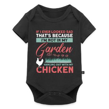 Gardening Gardener Chicken Farmer Chicken Feeder - Baby Premium short-sleeve bodysuit - black - Front