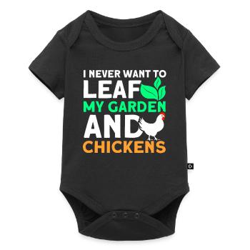 Gardening Gardener Chicken Farmer Chicken Feeder - Baby Premium short-sleeve bodysuit - black - Front