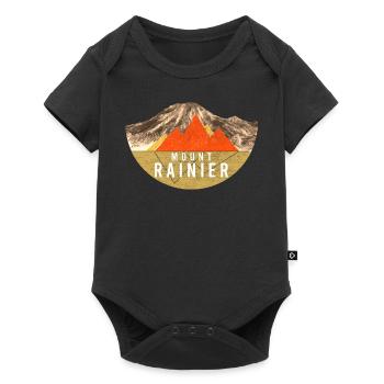 Vintage - Mount Rainier National Park - Baby Premium short-sleeve bodysuit - black - Front