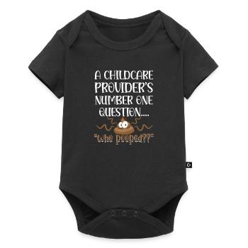 Un fournisseur de services de garde d’enfants numéro un question qui - Body à manches courtes Premium Bébé - noir - Devant