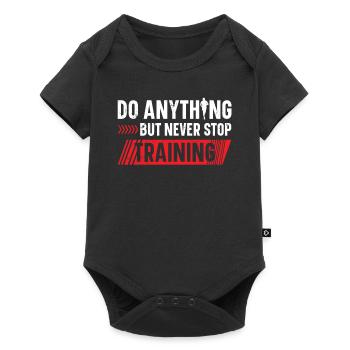 Do Anything But Never Stop Training Runner - Baby Premium short-sleeve bodysuit - black - Front