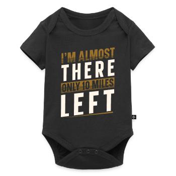 I'm Almost There Only 10 Miles Left Runner - Baby Premium short-sleeve bodysuit - black - Front