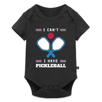 Je ne peux pas avoir pickleball - Body à manches courtes Premium Bébé - noir - Devant
