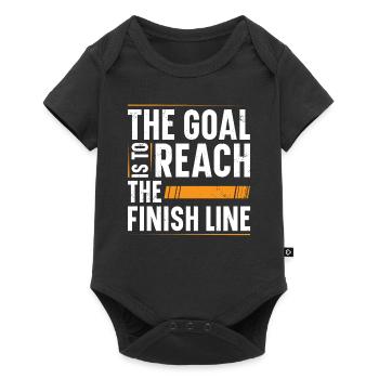 The goal is to reach the finish line - Baby Premium short-sleeve bodysuit - black - Front