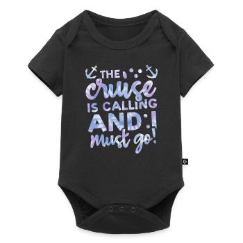 The Cruise is calling and I must go Tie Dye Print - Baby Premium short-sleeve bodysuit - black - Front