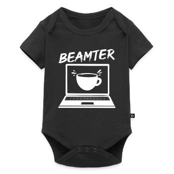 Beamter auf Lebenszeit - Beamter Kaffee Design Ges - Baby Premium Kurzarmbody - Schwarz - Vorne