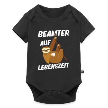 Beamter auf Lebenszeit - Beamter Kaffee Design Ges - Baby Premium Kurzarmbody - Schwarz - Vorne