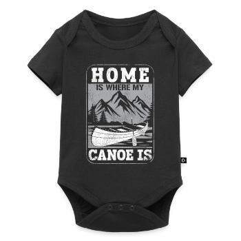 Canoe Canoeing Vintage Home Is - Baby Premium short-sleeve bodysuit - black - Front