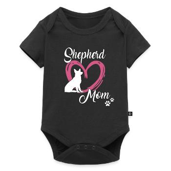 German Shepherd Cute Dogs Mama Mistress - Baby Premium short-sleeve bodysuit - black - Front