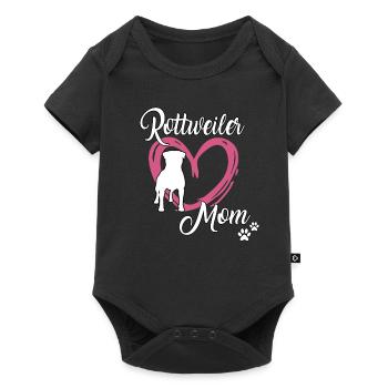 Rottweiler Mom Mistress Dog School Rottweiler - Baby Premium short-sleeve bodysuit - black - Front