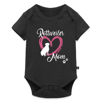 Rottweiler Maman propriétaire de chien motif mignon rottweile - Body à manches courtes Premium Bébé - noir - Devant