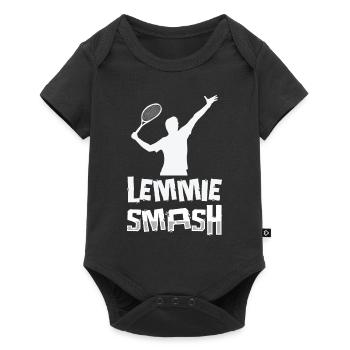 Joueur de tennis Raquette de tennis Balle de tennis - Body à manches courtes Premium Bébé - noir - Devant