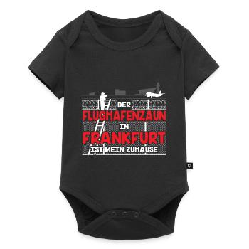 Planespotter Flugzeug Planespotting Flughafen - Baby Premium Kurzarmbody - Schwarz - Vorne