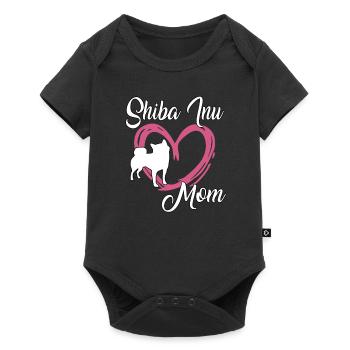 Shiba Inu Maman douce Shiba Inu Maîtresse Gassi - Body à manches courtes Premium Bébé - noir - Devant