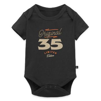 35. Geburtstag Original 35 Jahre alt - Baby Premium Kurzarmbody - Schwarz - Vorne