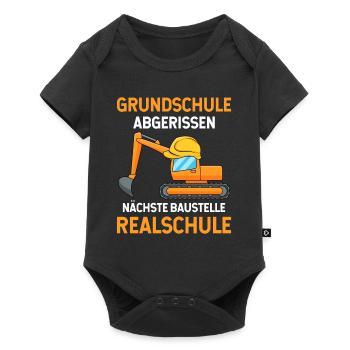 Grundschulabschluss Realschule Einschulung 5Klasse - Baby Premium Kurzarmbody - Schwarz - Vorne