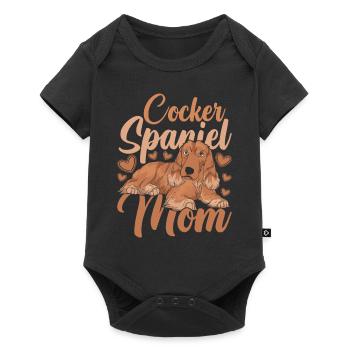 Fête des Mères Chien Idée Cadeau Cocker Épagneul - Body à manches courtes Premium Bébé - noir - Devant