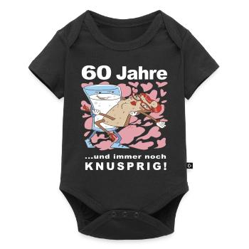 60 Jahre und immer noch knusprig! - Baby Premium Kurzarmbody - Schwarz - Vorne