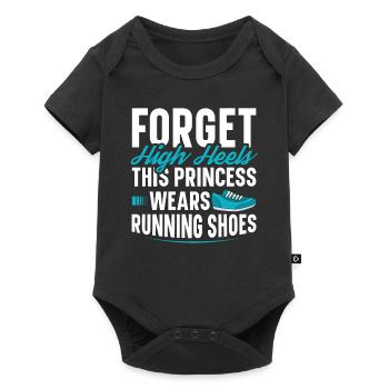 Forget high heels this princess wears - Baby Premium short-sleeve bodysuit - black - Front